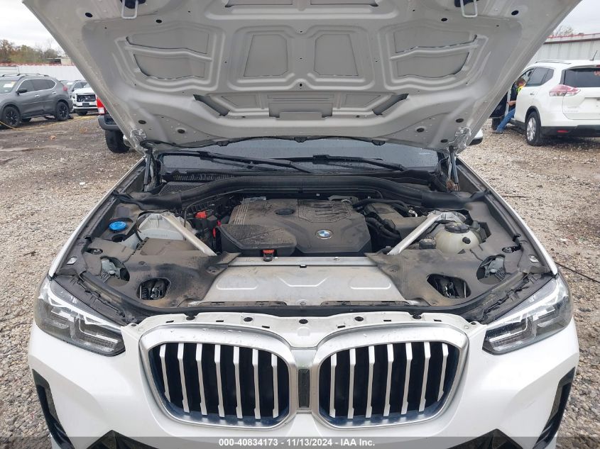 2022 BMW X3 Sdrive30I VIN: 5UX43DP08N9K26696 Lot: 40834173