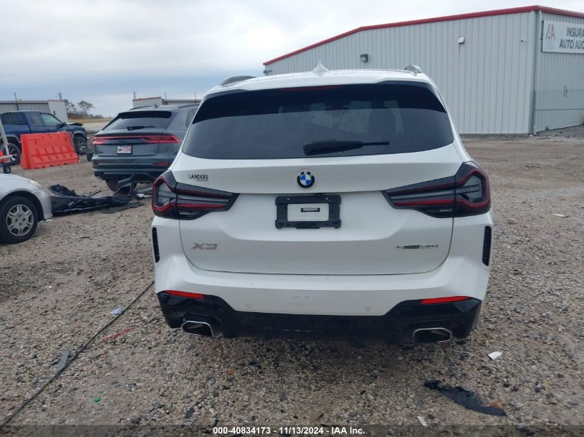 2022 BMW X3 SDRIVE30I - 5UX43DP08N9K26696