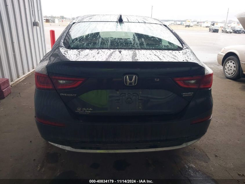 2019 Honda Insight Touring VIN: 19XZE4F9XKE022376 Lot: 40834179