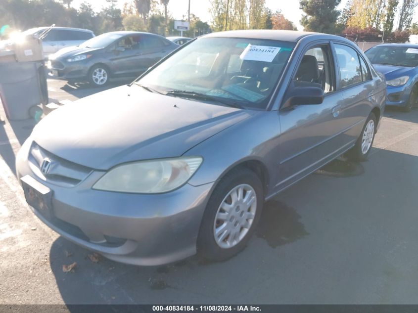 2005 Honda Civic Lx VIN: 2HGES16535H631693 Lot: 40834184