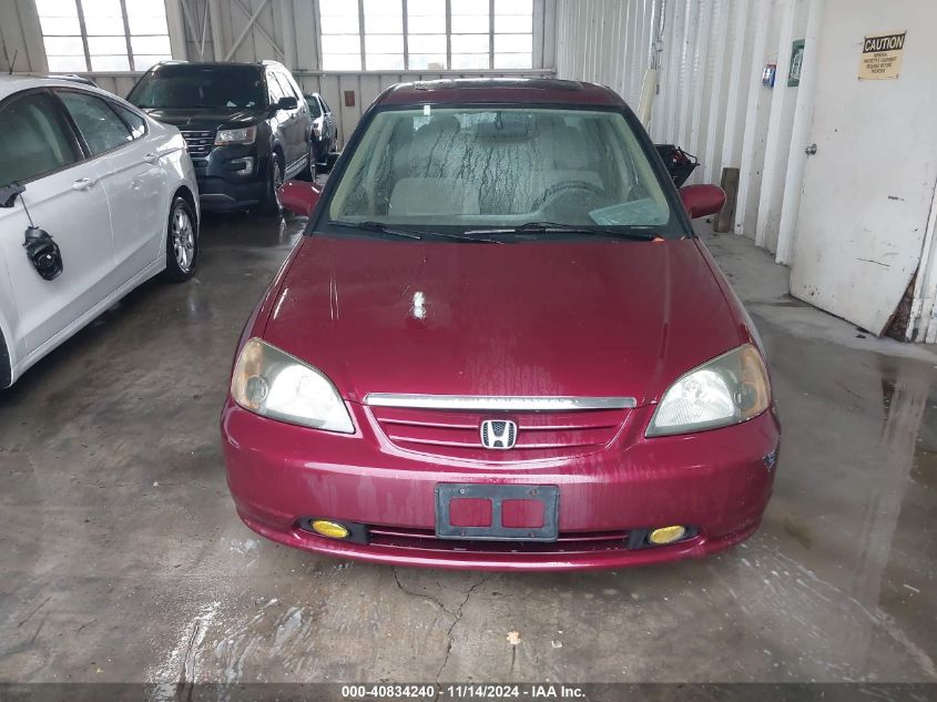 2003 Honda Civic Ex VIN: 1HGES26783L008223 Lot: 40834240