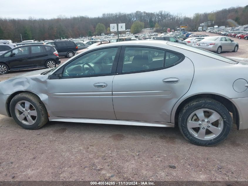 2008 Pontiac Grand Prix VIN: 2G2WP552681181414 Lot: 40834285