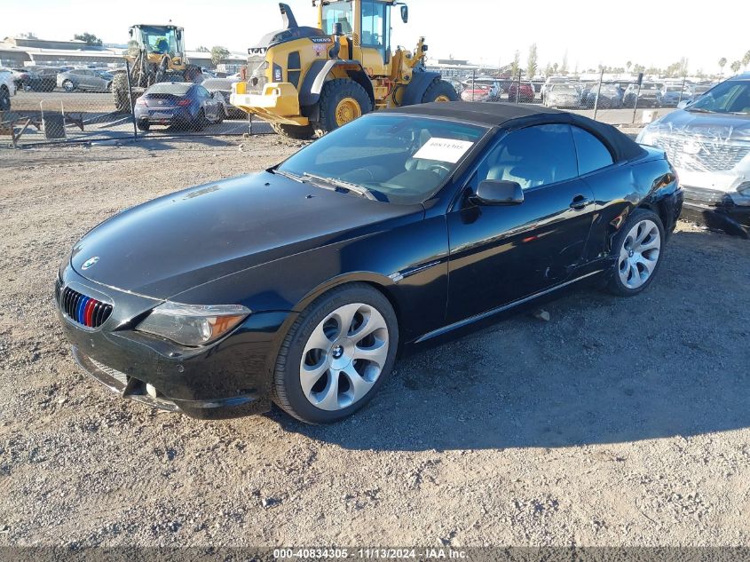 2007 BMW 650I VIN: WBAEK13597CN84501 Lot: 40834305