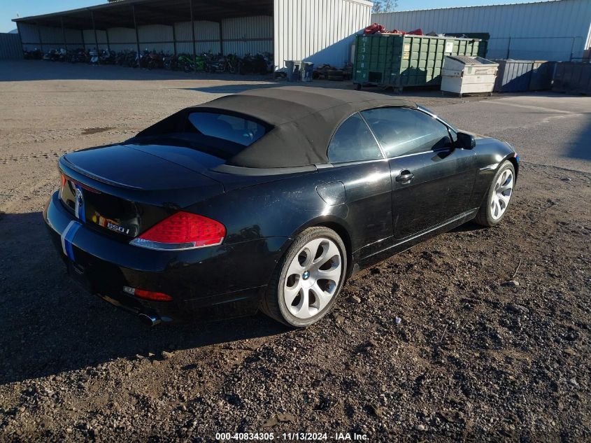 2007 BMW 650I VIN: WBAEK13597CN84501 Lot: 40834305