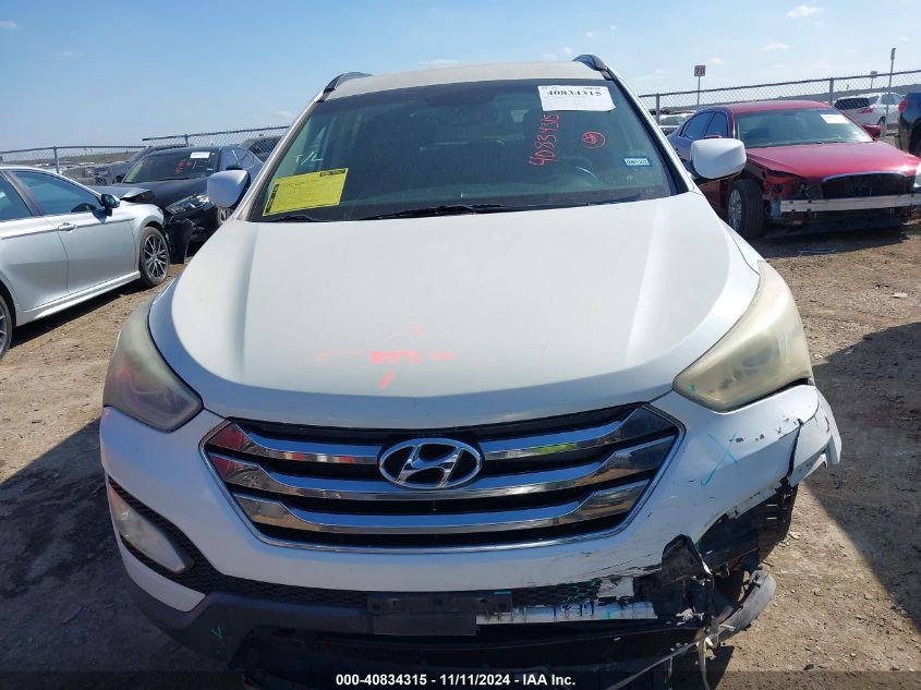 2013 Hyundai Santa Fe Sport 2.0T VIN: 5XYZUDLA8DG091834 Lot: 40834315