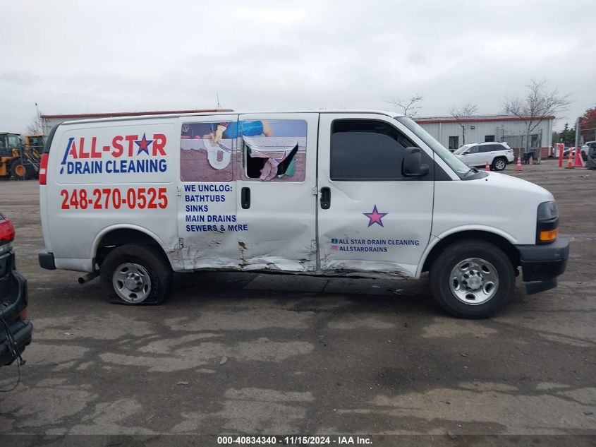 2019 Chevrolet Express 2500 Work Van VIN: 1GCWGAFP1K1364702 Lot: 40834340