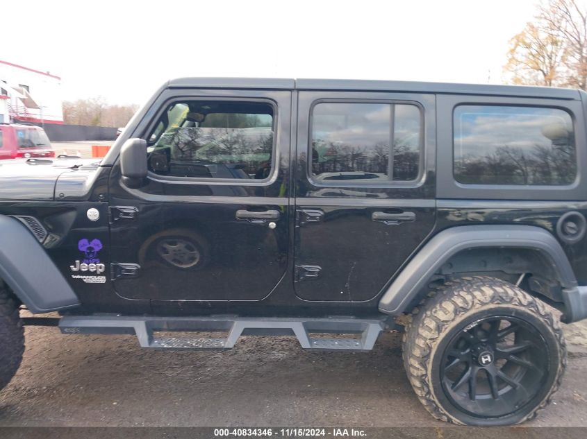 2019 Jeep Wrangler Unlimited Sport 4X4 VIN: 1C4HJXDN4KW525366 Lot: 40834346