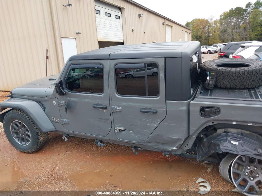 2021 Jeep Gladiator Overland 4X4 VIN: 1C6HJTFG4ML505394 Lot: 40834359