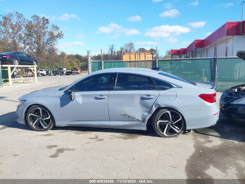 2022 Honda Accord Sport Special Edition VIN: 1HGCV1F4XNA006907 Lot: 40834365