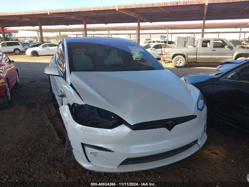 2022 Tesla Model X Dual Motor All-Wheel Drive VIN: 7SAXCBE57NF327125 Lot: 40834366