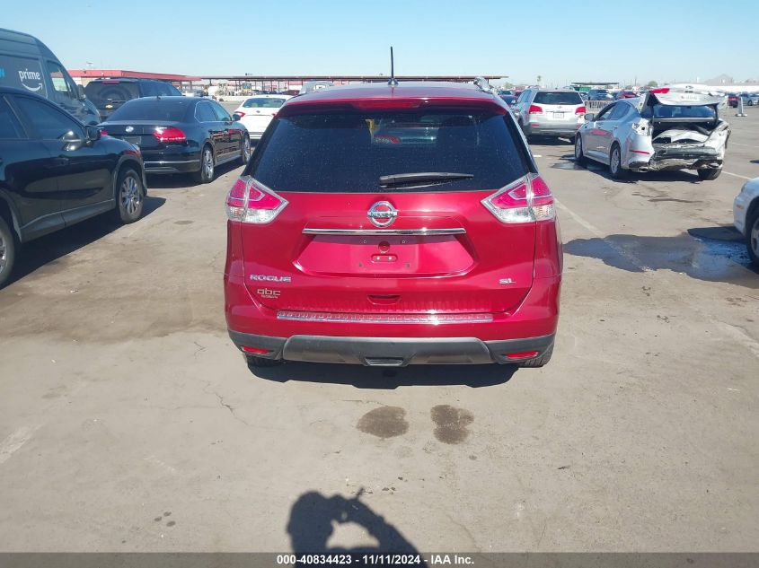 2016 Nissan Rogue Sl VIN: JN8AT2MT9GW005043 Lot: 40834423