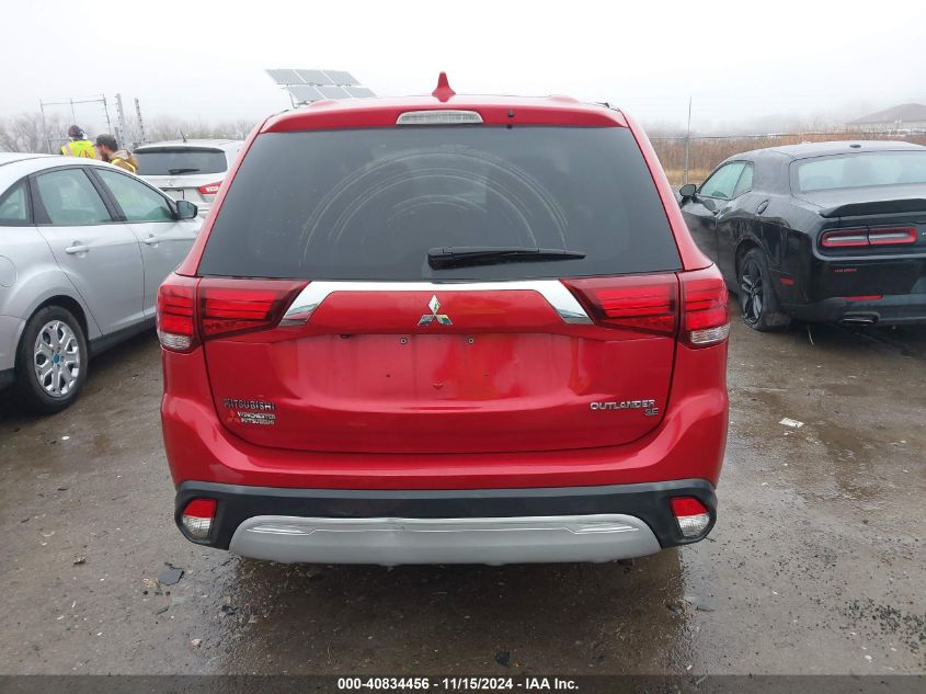 2019 Mitsubishi Outlander Se VIN: JA4AD3A35KZ043602 Lot: 40834456