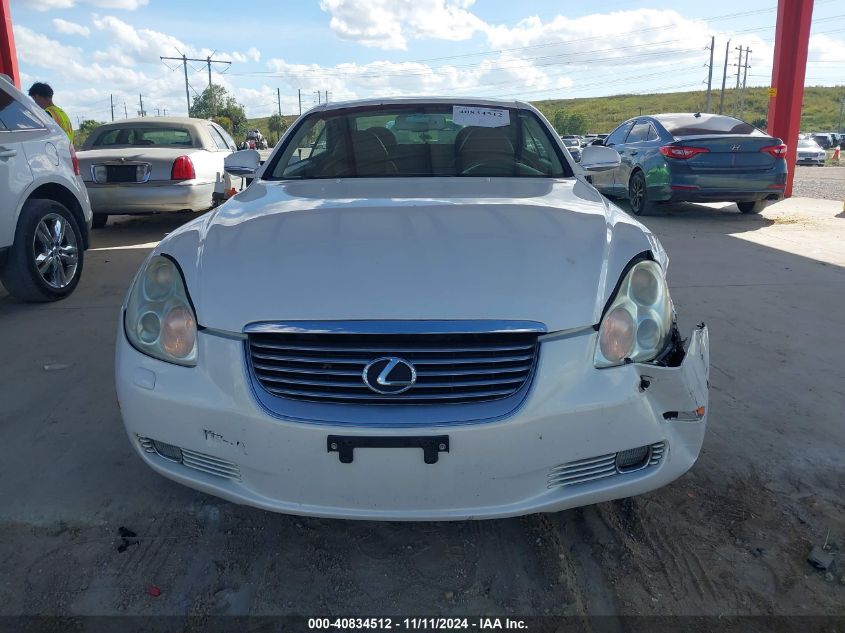 2002 Lexus Sc 430 VIN: JTHFN48Y320018748 Lot: 40834512