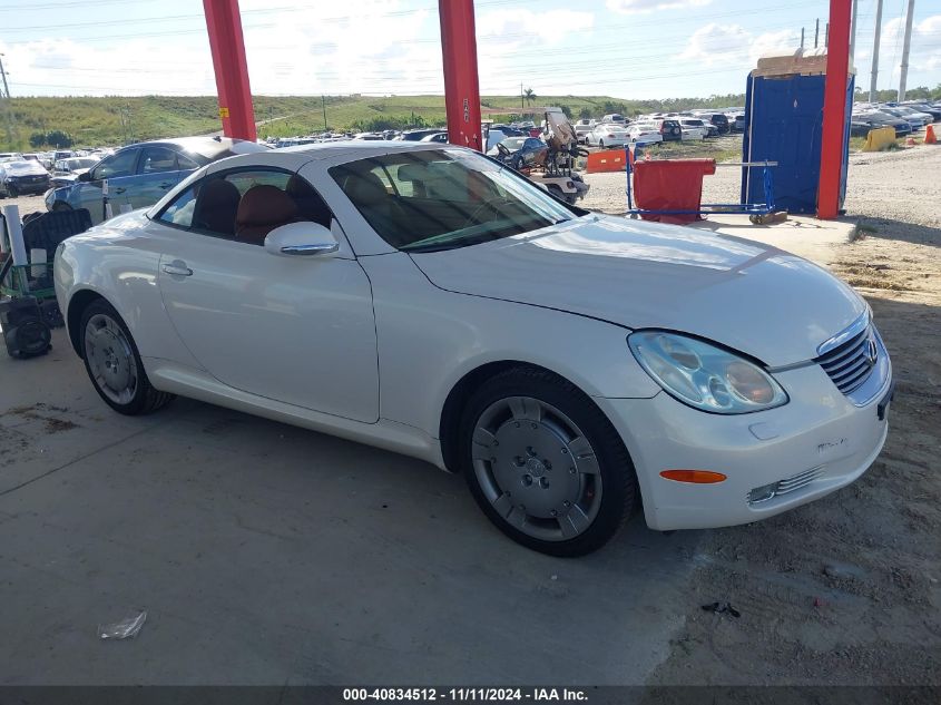 2002 Lexus Sc 430 VIN: JTHFN48Y320018748 Lot: 40834512