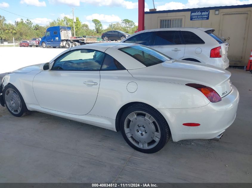 2002 Lexus Sc 430 VIN: JTHFN48Y320018748 Lot: 40834512