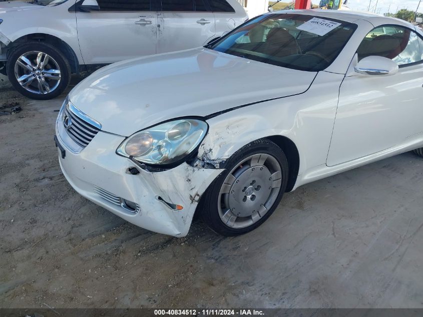 2002 Lexus Sc 430 VIN: JTHFN48Y320018748 Lot: 40834512