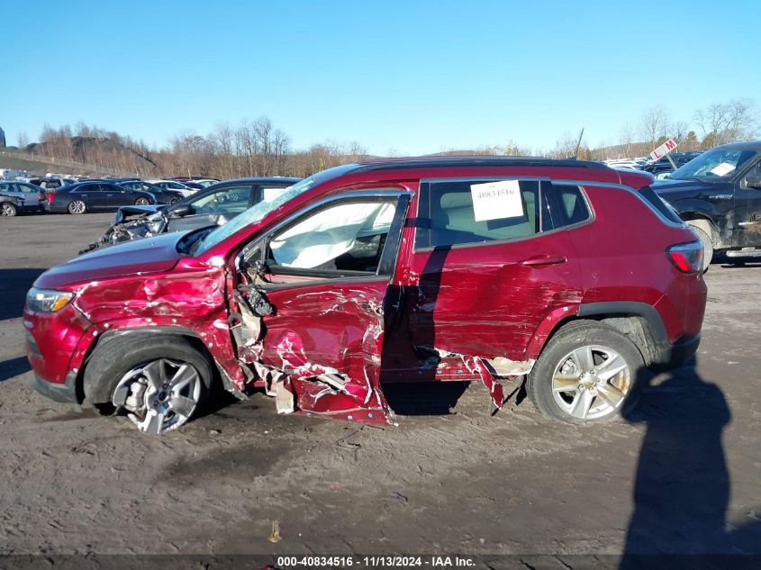 2022 Jeep Compass Latitude 4X4 VIN: 3C4NJDBB3NT121494 Lot: 40834516