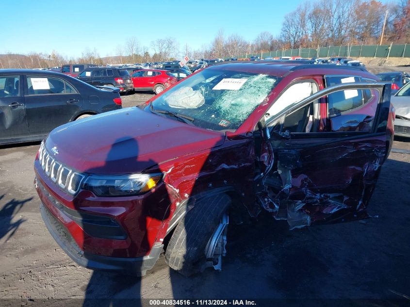 2022 Jeep Compass Latitude 4X4 VIN: 3C4NJDBB3NT121494 Lot: 40834516