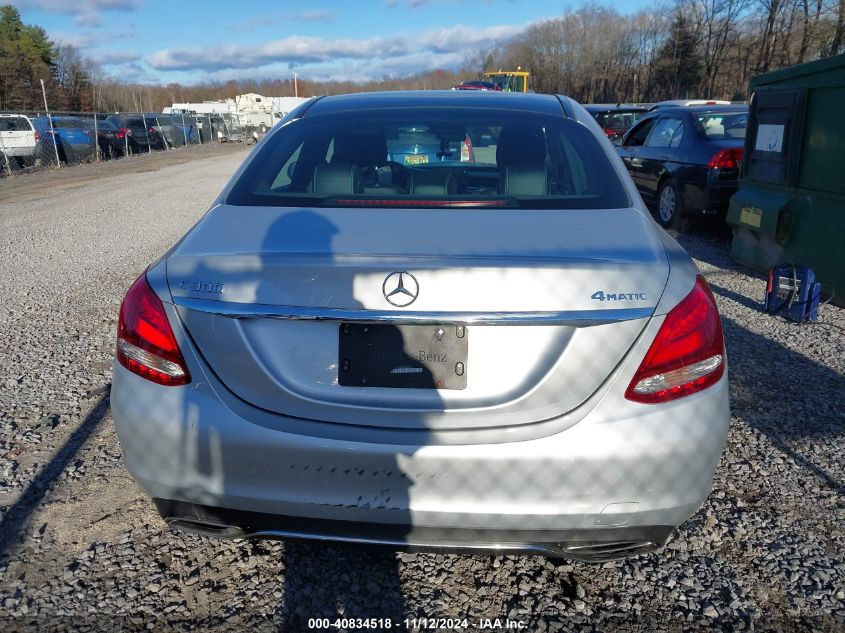 2018 Mercedes-Benz C 300 4Matic VIN: WDDWF4KB1JR312250 Lot: 40834518