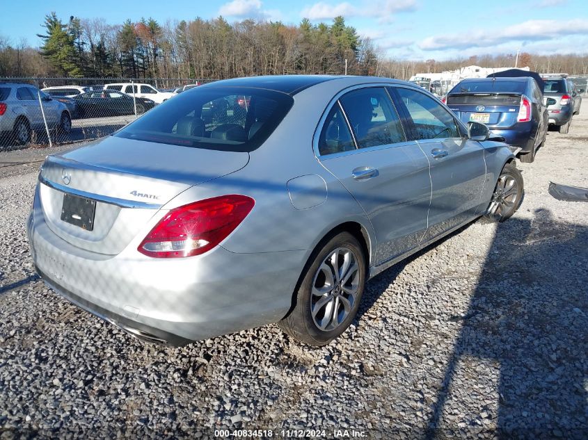 2018 Mercedes-Benz C 300 4Matic VIN: WDDWF4KB1JR312250 Lot: 40834518