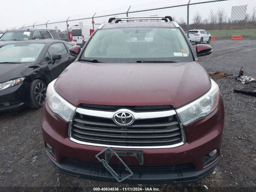 2016 Toyota Highlander Xle V6 VIN: 5TDJKRFHXGS350520 Lot: 40834536