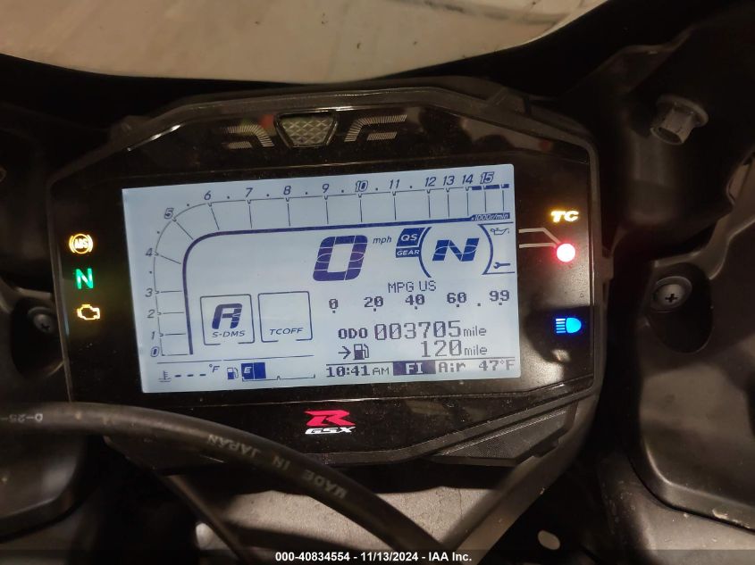 2024 Suzuki Gsx-R1000 VIN: JS1DM11B4R7100368 Lot: 40834554