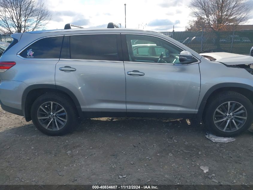 2019 Toyota Highlander Xle VIN: 5TDJZRFH0KS584203 Lot: 40834607