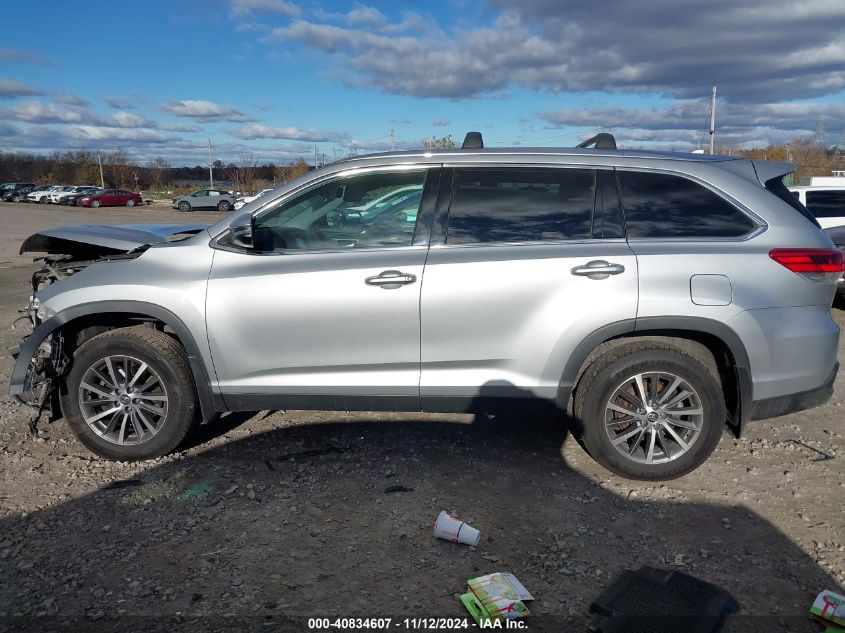 2019 Toyota Highlander Xle VIN: 5TDJZRFH0KS584203 Lot: 40834607