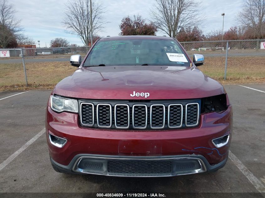 2017 Jeep Grand Cherokee Limited 4X4 VIN: 1C4RJFBG4HC807682 Lot: 40834609