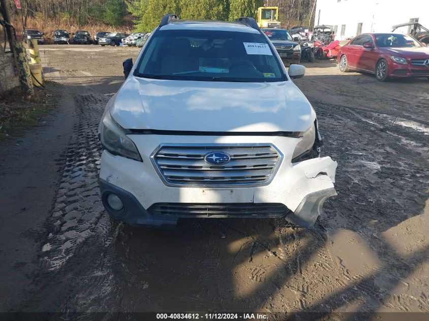 2015 Subaru Outback 2.5I Premium VIN: 4S4BSADC8F3225637 Lot: 40834612