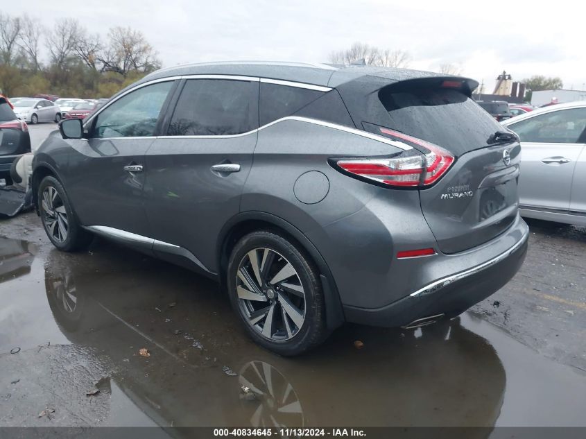 2015 Nissan Murano Platinum VIN: 5N1AZ2MH9FN291949 Lot: 40834645