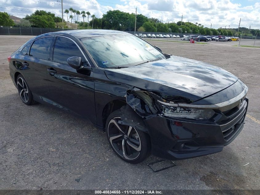 VIN 1HGCV1F35NA115931 2022 Honda Accord, Sport no.1