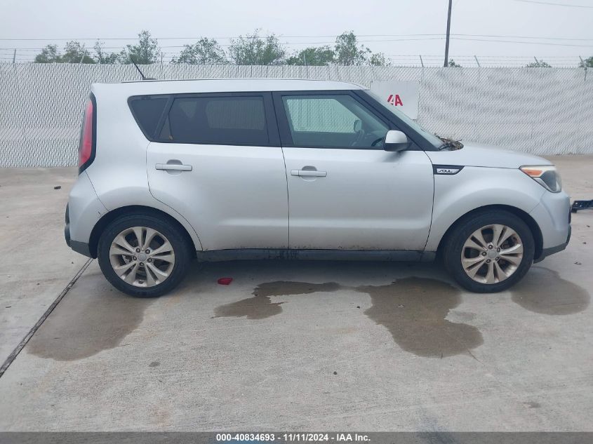 2016 Kia Soul + VIN: KNDJP3A59G7860556 Lot: 40834693