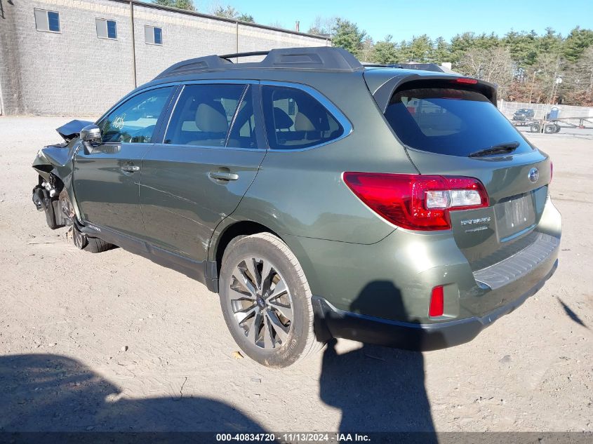 2015 Subaru Outback 2.5I Limited VIN: 4S4BSALC9F3216401 Lot: 40834720