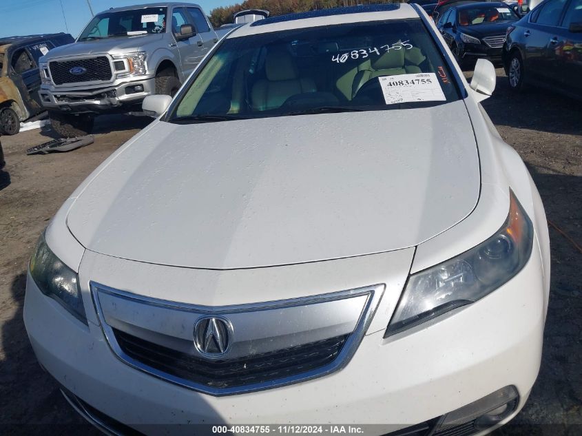 2012 Acura Tl 3.5 VIN: 19UUA8F55CA016565 Lot: 40834755