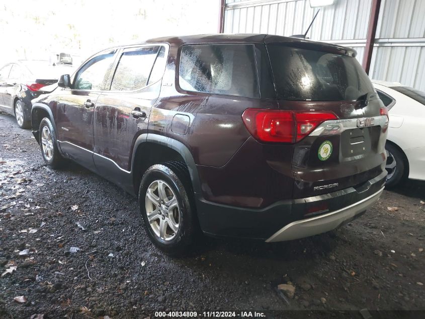 2018 GMC Acadia Sle-1 VIN: 1GKKNKLA6JZ163408 Lot: 40834809