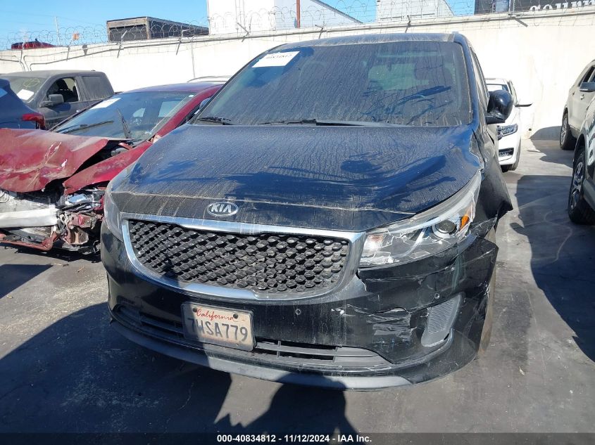 2017 Kia Sedona Lx VIN: KNDMB5C14H6313154 Lot: 40834812