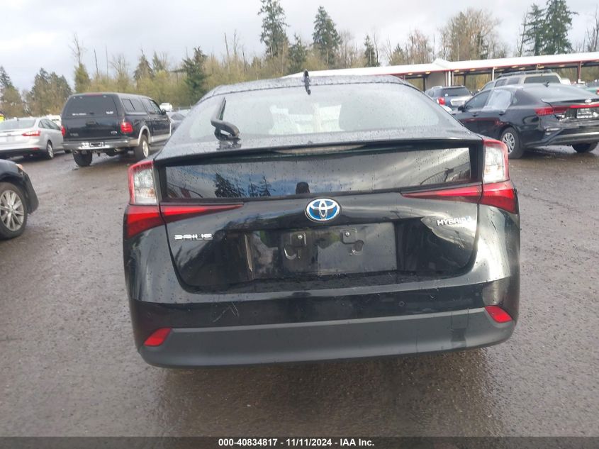 2019 Toyota Prius Le VIN: JTDKARFU2K3090502 Lot: 40834817