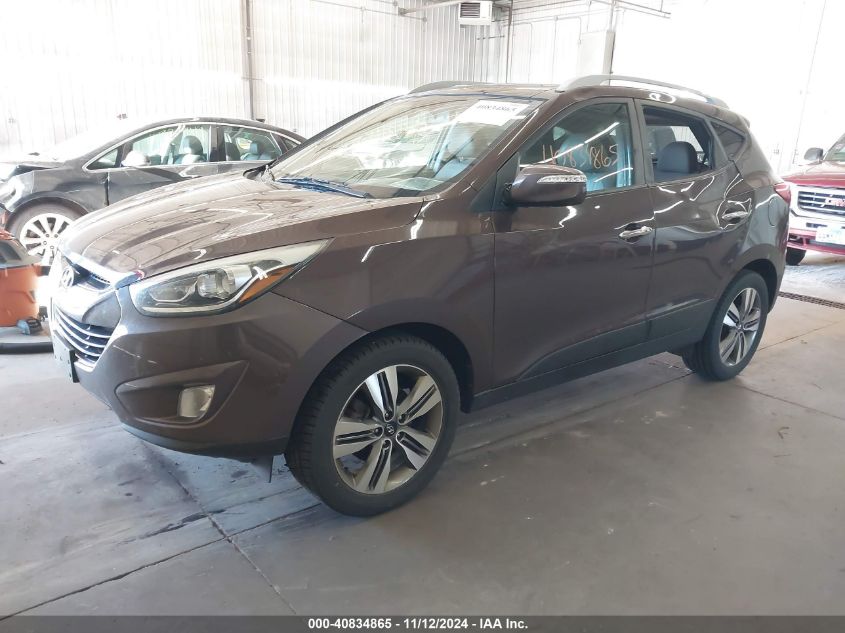 2015 Hyundai Tucson Limited VIN: KM8JUCAG1FU987243 Lot: 40834865