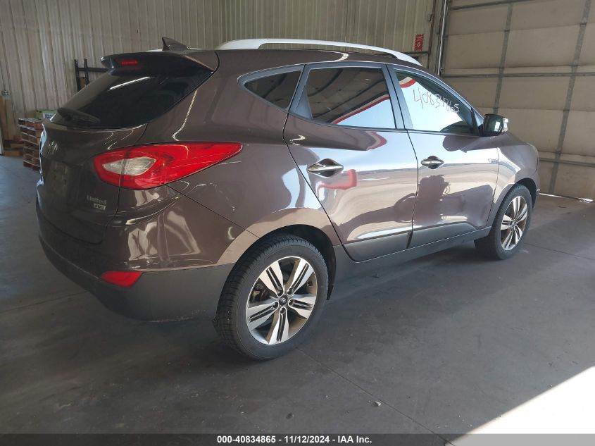 2015 Hyundai Tucson Limited VIN: KM8JUCAG1FU987243 Lot: 40834865