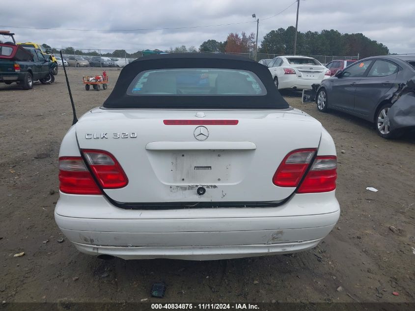 2002 Mercedes-Benz Clk 320 VIN: WDBLK65G32T109777 Lot: 40834875