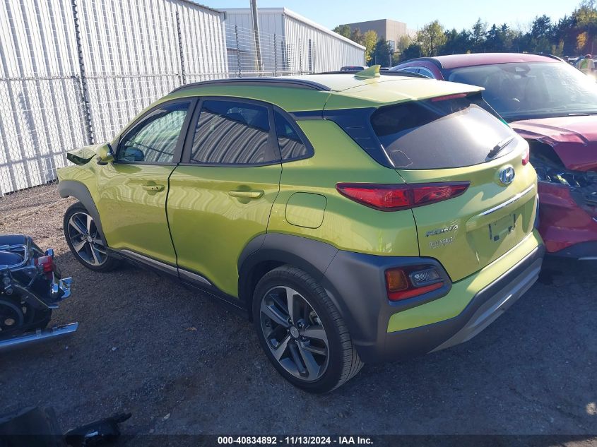 2019 Hyundai Kona Ultimate VIN: KM8K53A55KU219209 Lot: 40834892