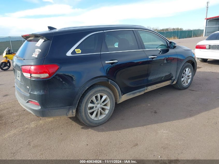 2018 Kia Sorento 2.4L Lx VIN: 5XYPGDA3XJG401903 Lot: 40834926