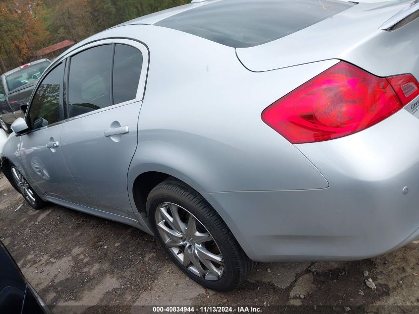 2012 Infiniti G37X VIN: JN1CV6AR7CM672264 Lot: 40834944