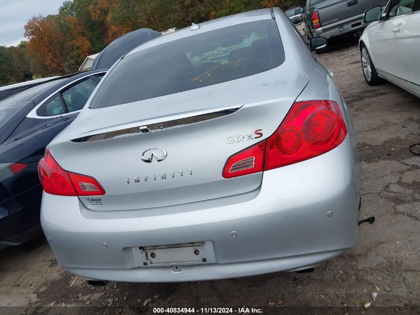 2012 Infiniti G37X VIN: JN1CV6AR7CM672264 Lot: 40834944