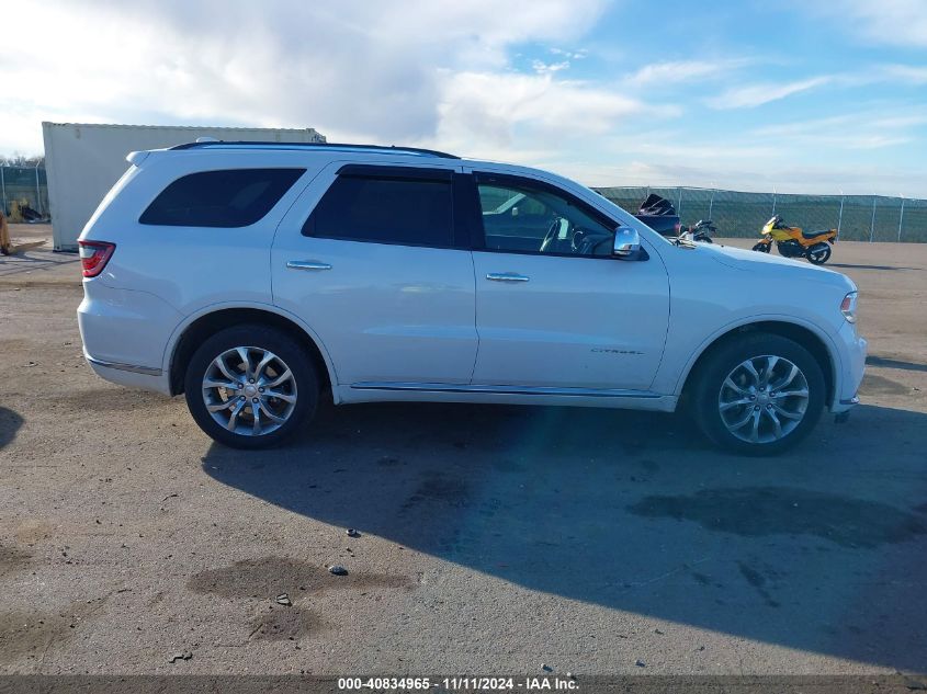 2018 Dodge Durango Citadel Awd VIN: 1C4SDJET2JC176411 Lot: 40834965