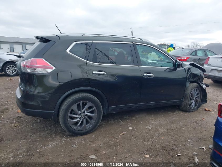 2016 Nissan Rogue Sl VIN: 5N1AT2MV9GC757626 Lot: 40834968