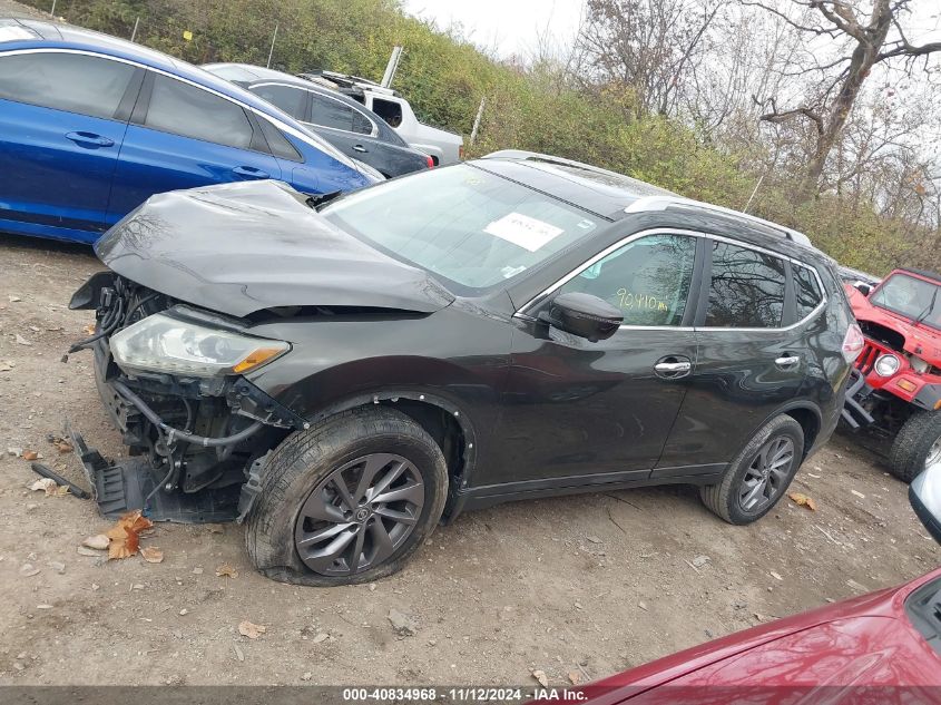 2016 Nissan Rogue Sl VIN: 5N1AT2MV9GC757626 Lot: 40834968