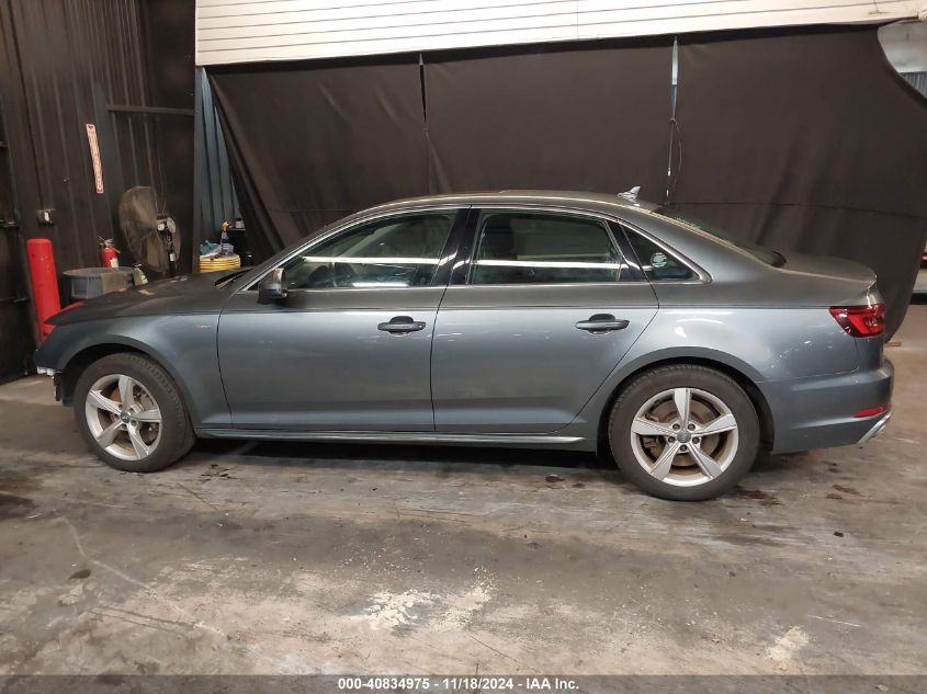 2019 Audi A4 45 Premium VIN: WAUDNAF4XKA022195 Lot: 40834975