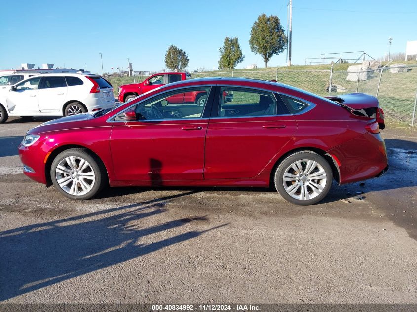 2015 Chrysler 200 Limited VIN: 1C3CCCAB3FN546751 Lot: 40834992